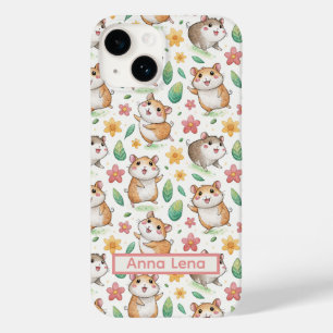 Cute dancing hamster and name iPhone / iPad case