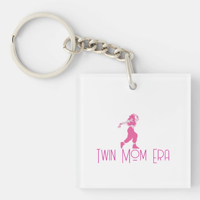 Cute Dancing Mum Keychain (Front)