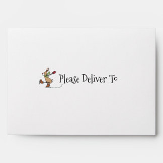 Cute Dancing Reindeer - Christmas Envelope
