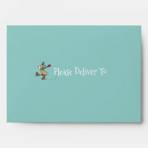 Cute Dancing Reindeer - Christmas Envelope