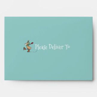 Cute Dancing Reindeer - Christmas Envelope