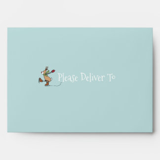 Cute Dancing Reindeer - Christmas Envelope