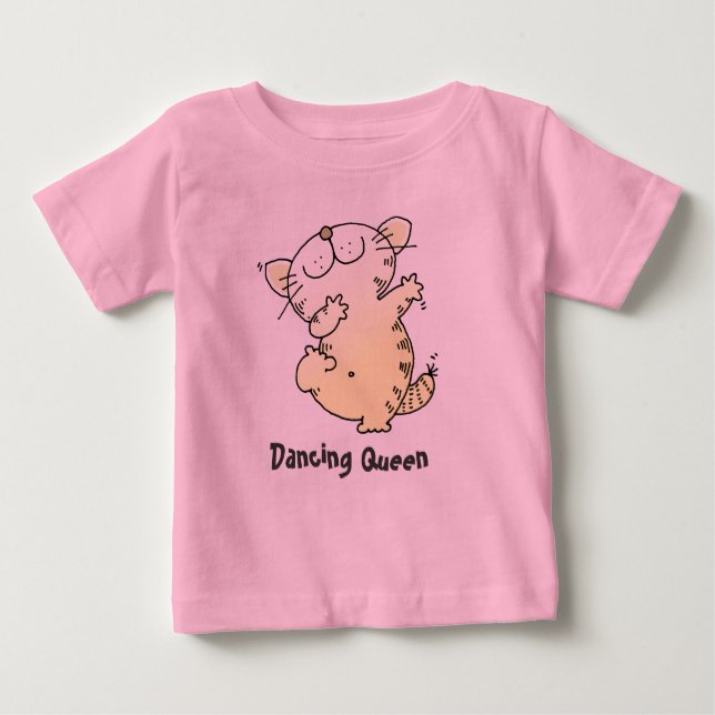 Cute Dancing TShirt | Cute Kitten Love Dancing Tee (Front)