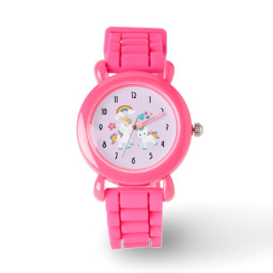 Cute Dancing Unicorns Magical Rainbow & Stars Watch