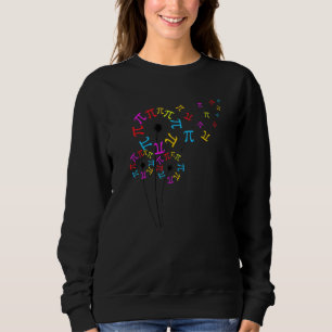 Cute Dandelion 3 14 Pi Symbol Math Geek Teacher Ha Sweatshirt