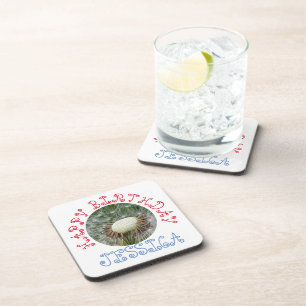Cute Dandelion Happy Birthday Coaster