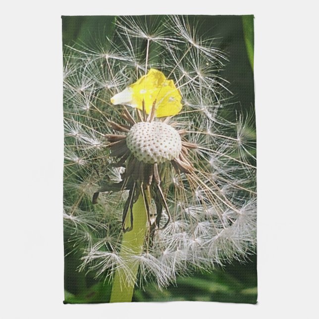 Cute dandelion tea towel (Vertical)