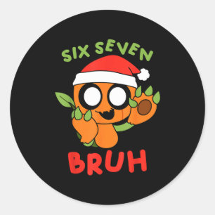 Cute Dandy's Christmas Gamer World Soky Gourdy Kid Classic Round Sticker