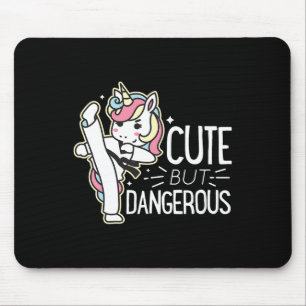 Cute Dangerous Karate Taekwondo Shirt Funny Gifts Mouse Pad
