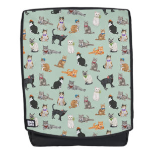 Cute Dapper Kitties Cat Pattern Backpack