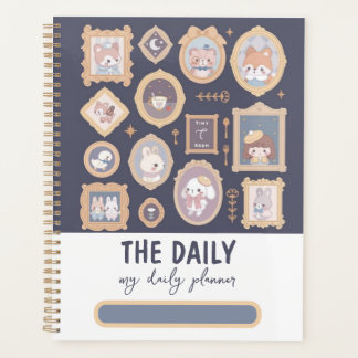 Cute dark daily planner