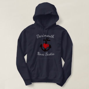 Cute Dartmouth Nova Scotia anchor heart custom T-S Hoodie