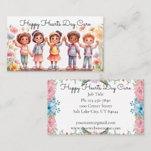 Cute Day Care Babysitting Business Card