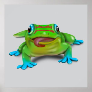 Cute DAY GECKO Poster