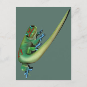 Cute Day Gecko ( the you talking to me? Look back) Postcard