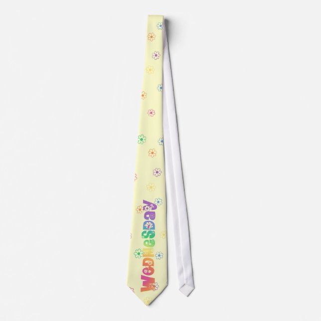 Cute Day Of The Week Wednesday Tie (Front)