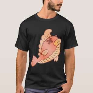 Cute Dead Orange Fish Cartoon – Funny Spooky Fis T-Shirt