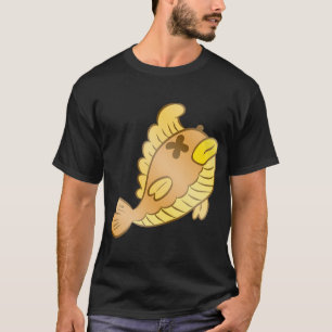 Cute Dead Yellow Fish Cartoon – Funny Spooky Fis T-Shirt