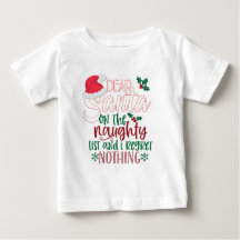 Cute Dear Santa Naughty List