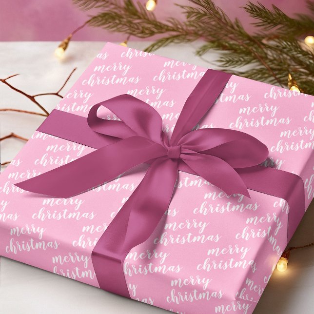 Cute December Winter Season Holiday Wordart Wrapping Paper (Creator Uploaded)