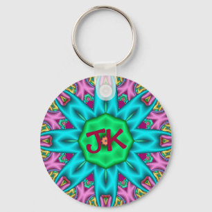 Cute decorative keychain with Monogram