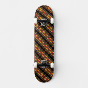 Cute decorative ukrainian floral patterns design skateboard