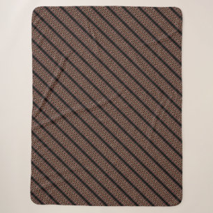 Cute decorative ukrainian stripes patterns sherpa blanket