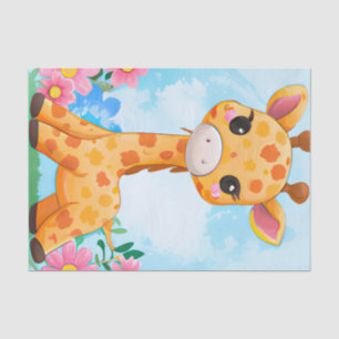 Cute Decoupage kids giraffe lovers  Tissue Paper