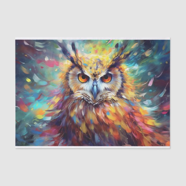 Cute Decoupage owl lovers Tissue Paper (Front)