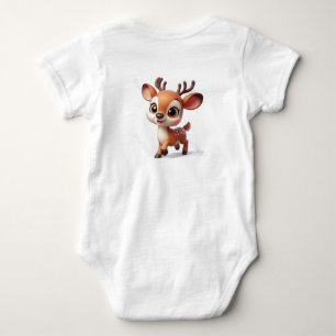 cute deer baby bodysuit