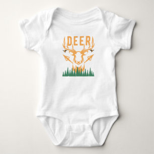 Cute Deer Baby Bodysuit