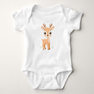 Cute Deer Baby Jersey Bodysuit 