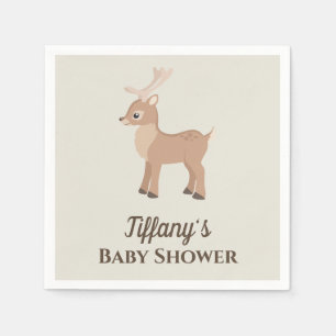 Cute Deer Baby Shower Napkin