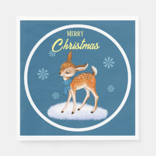 Cute deer Christmas Paper Napkin