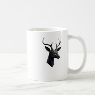 Cute Deer Hear 3d - Animals World Sticker Coffee Mug
