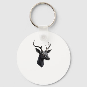 Cute Deer Hear 3d - Animals World Sticker Key Ring