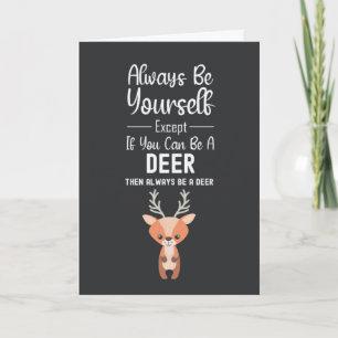 Cute Deer Lover Cards Wildlife Animal Forest Funny