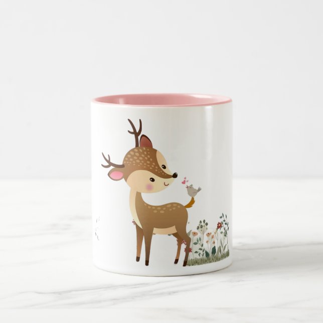  cute deer lovers Mug (Center)