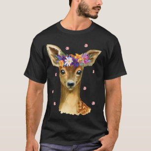 Cute Deer Shirt for Women Girl Fawn Deer Costume D
