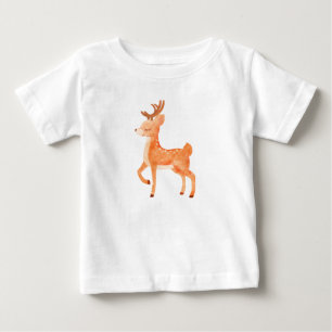 Cute deer watercolor baby T-Shirt