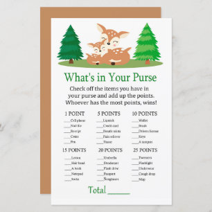 Cute Deer What's in your purse game