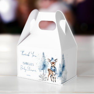 Cute deer Winter boys baby shower favour Favour Box