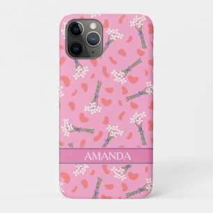Cute delicate daisy tiny bouquet pattern iPhone 11 pro case