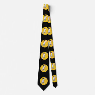 CUTE DELIGHTFUL BABY DANCING YELLOW BLACK NECK TIE