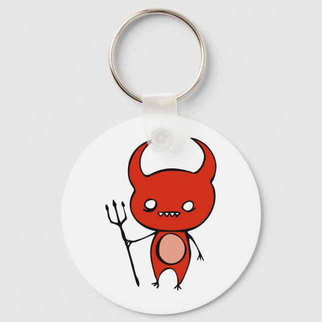 Cute Demon Key Ring (Front)