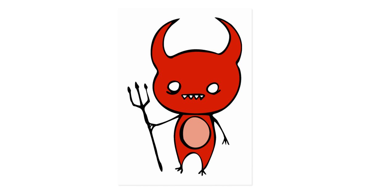 Cute Demon Postcard | Zazzle.com.au