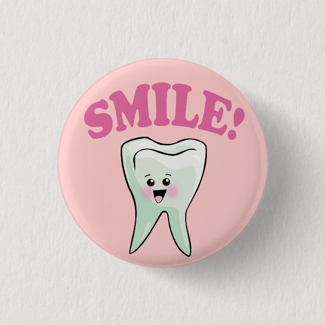 Cute Dental Hygienist 3 Cm Round Badge (Front)