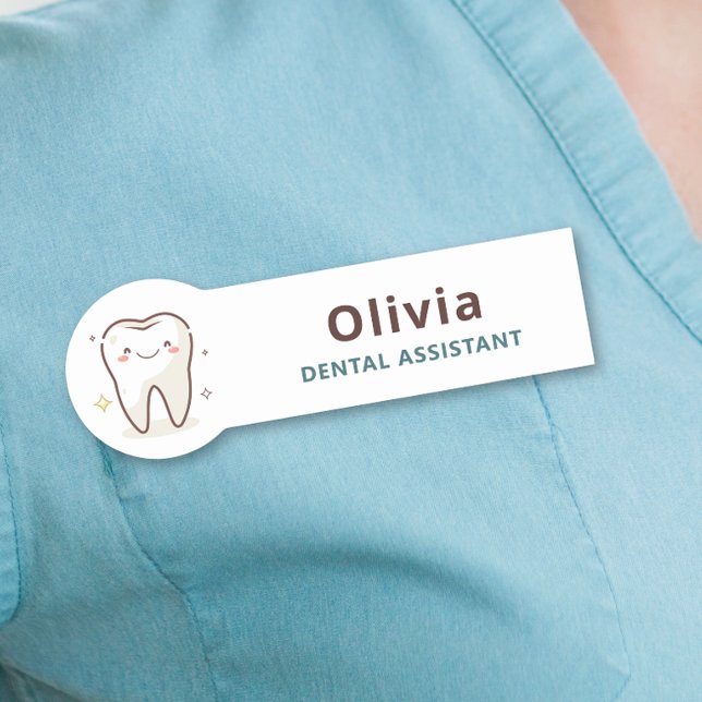 Cute Dental Office Staff Name Tag (Creator Uploaded)