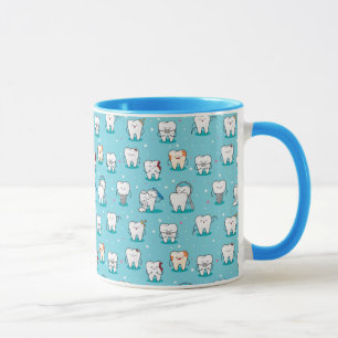 Cute Dental Pattern Mug