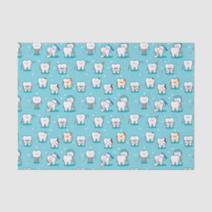 Cute Dental Pattern Tissue Paper